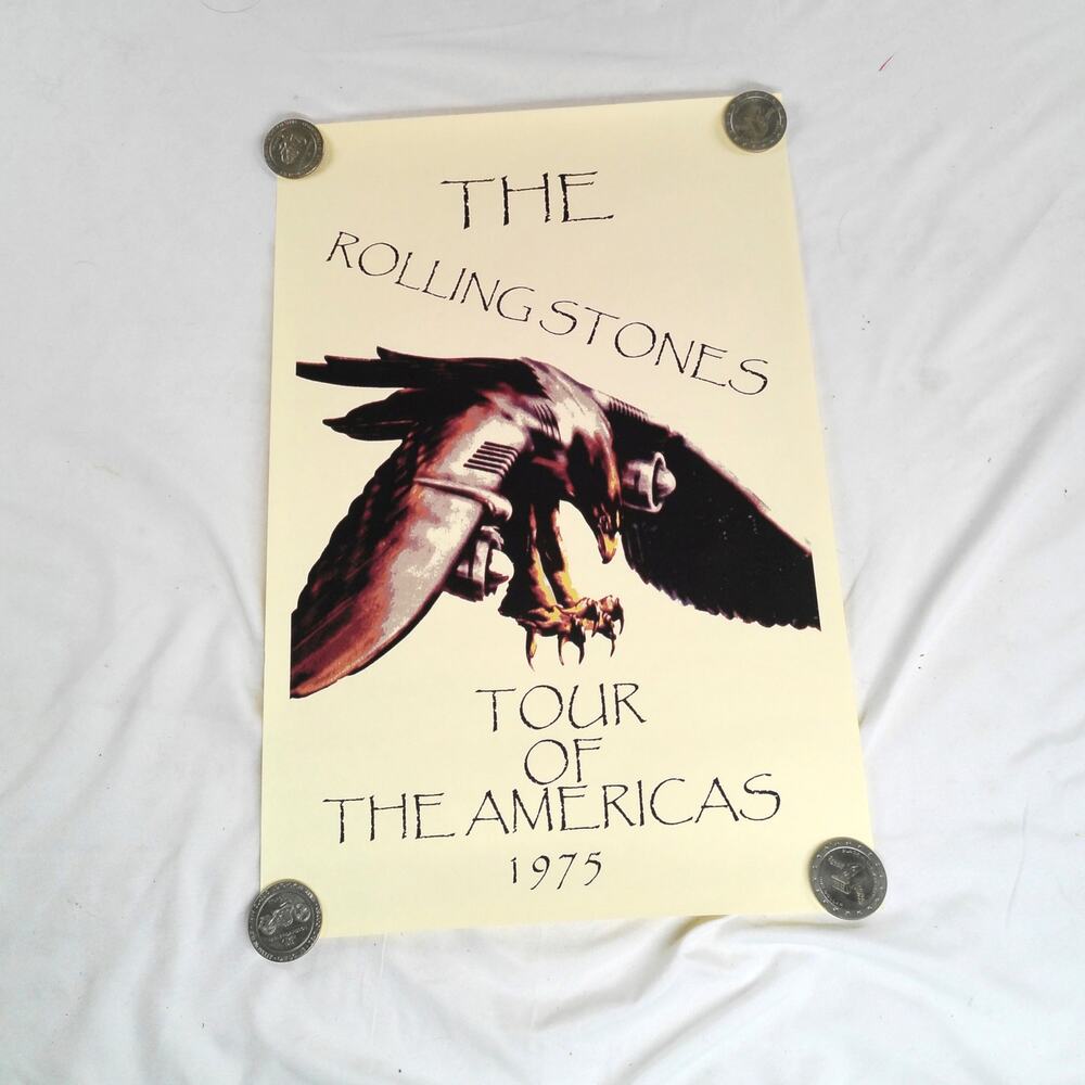 Rolling Stones Tour of the Americas 1975 Eagle Concert Poster 18x12 Reprint